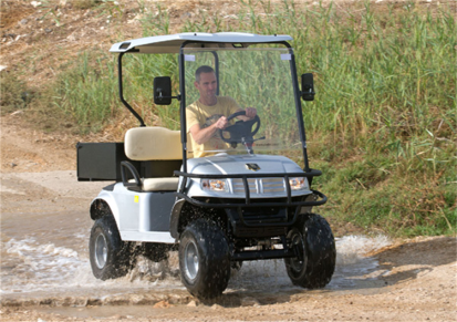 厂家供应 高尔夫球场专用车辆 四轮电动打猎车 噪音低 运载能力强