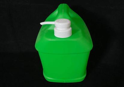 申华塑料 5Lpe材质 绿色洗洁精压嘴瓶 洗洁精桶 厂家直销 质量保证