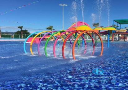 广州沁泓 七彩戏水圈 水上乐园设备 儿童乐园设备 水上游乐设施 儿童滑梯