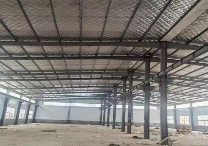 全新带牛腿钢构厂房拆除 开间7.5米高10.5米 中跃钢结构
