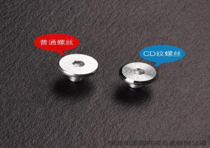 丞翔CD纹定制 CD纹螺丝加工厂 内梅花平面螺丝加工