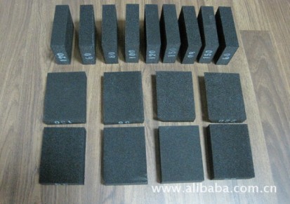 100*70*25 EVA海绵磨块，海绵砂块，海绵砂纸，碳化硅