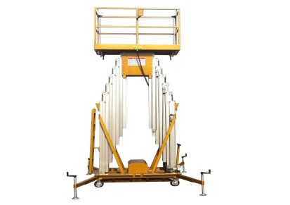厂家供应双轨铝合金升降机 移动升降机 高空作业平台 液压升降柱