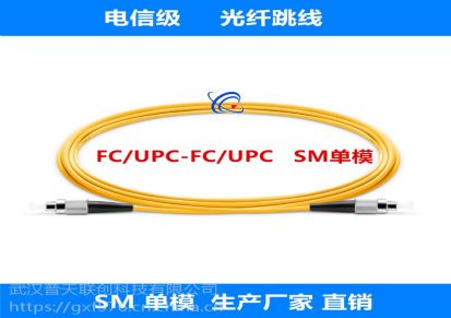 联创单模光纤跳线尾纤SC/UPC-SC/UPC电信级光纤线连接器