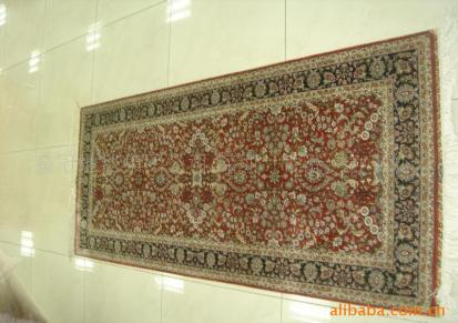 仿古地毯-手工编织真丝地毯