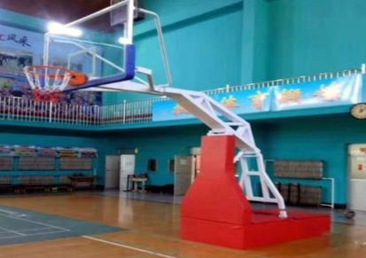 淮安移动式篮球架现货销售 沧州晶康仿液压篮球架