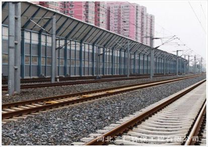 广东铁路金属声屏障生产厂家 高铁两侧吸音降噪隔音蔽安装施工