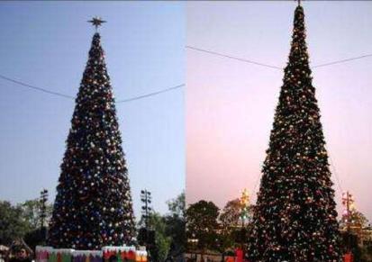 大型圣诞树框架10米户外商场4米5米7米8米9圣诞场景布置套装加密