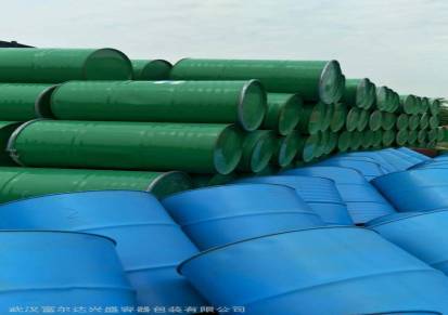 武汉出售油桶铁桶钢桶200KG铁钢圈桶翻新二手铁桶