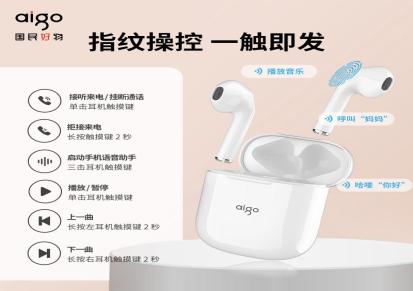 爱国者真无线蓝牙耳机半入耳式type-c充电新款适用于苹果华为T18