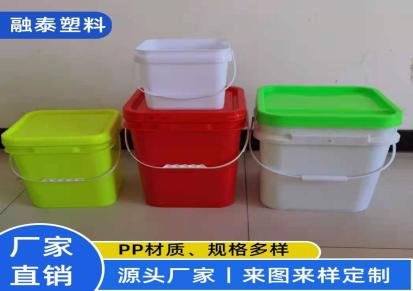 异形桶12L桶 狗粮方形化工桶 方形涂料桶塑料酵素桶 融泰方形塑料水桶