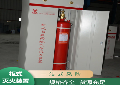 云南柜式七氟丙烷气体灭火装置 占地面积小简易安装 无管网灭火设备