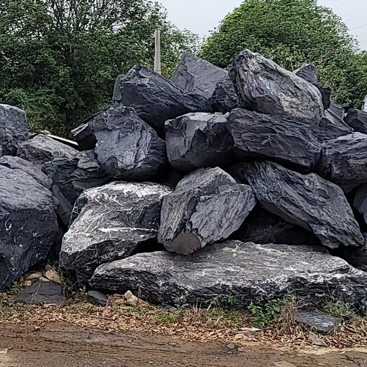 广州黑石石头,枯山水石头