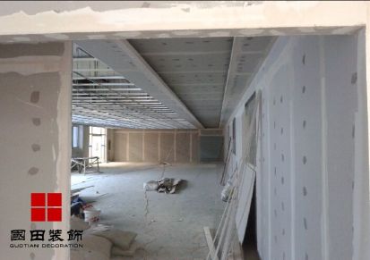 上海工厂设计装修，厂房石膏板吊顶，低成本低损耗