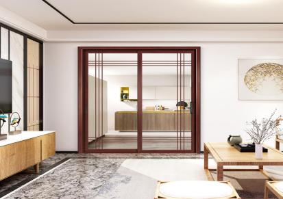 金艺轩新中式玻璃门简奢卫生间平开门定制厨房移门阳台推拉门