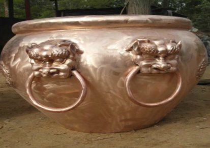 铜雕大缸铸造厂 领航工艺品 大型铜雕大缸价格 大型铜雕大缸厂家