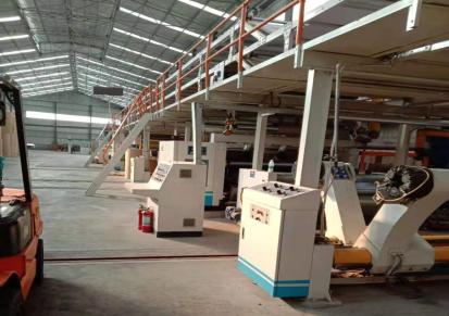 转让湖北京山二手纸板厂生产线 幅宽1.8米七层纸板线配置