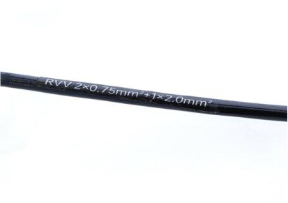 龙翔两芯防寒绝缘电线 RVV2*0.75平方电线电缆 家装阻燃无氧PVC铜线