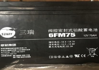 三瑞蓄电池6FM120E-X 12V120AH阀控式密封电池