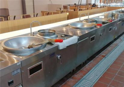 厨房白铁通风工程 国昱单位食堂厨房设备 不锈钢厨房设备
