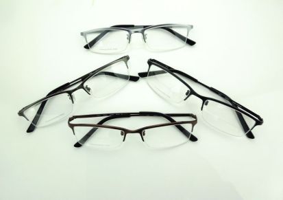 批发av9229纯钛半框男近视眼镜架眼镜框超轻9克钛架