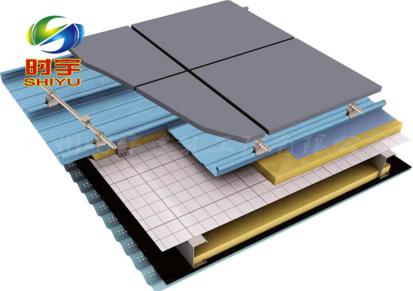 时宇铝合金屋面 65-430型直立锁边0.7mm氟碳铝镁锰屋面板