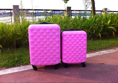 厂家批发定制 钻石纹ABS拉杆箱 休闲旅行行李箱尺寸