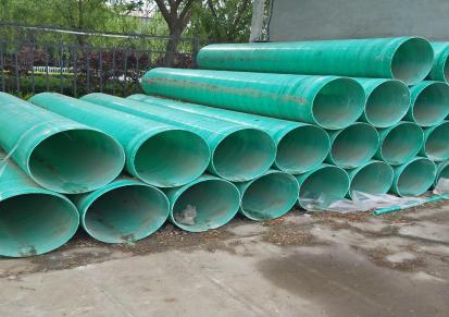 厂家复合玻璃钢电缆管道 缠绕夹砂管道排水污水管道 脱硫通风管道