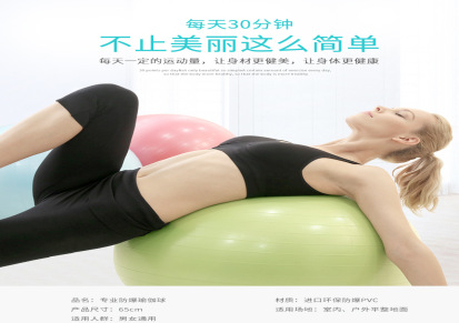 健身器材家用健身球瑜伽球瘦身加厚防爆孕妇分娩瑜伽按摩球
