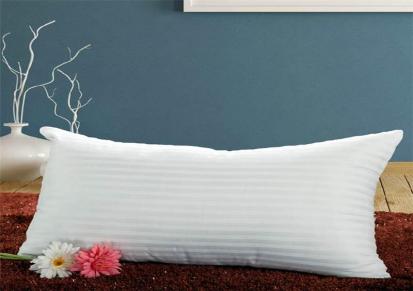 莫凡生产酒店宾馆床品 民宿交织棉白色枕芯 礼品枕头学生单人枕