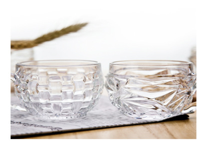 厂家批发玻璃杯子黛蒙把杯系列单只玻璃杯子光杯家用小礼品促销