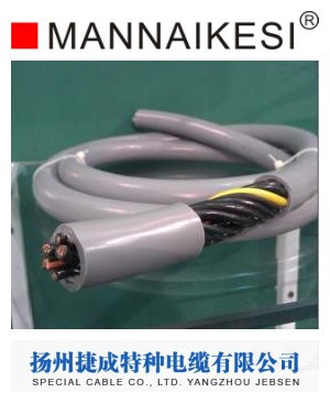 高柔性TPE拖链电缆 线芯对绞 带内护套屏蔽