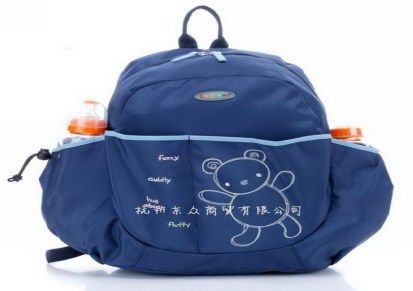 时尚可爱小熊图案方便携带双肩妈咪包婴儿包包