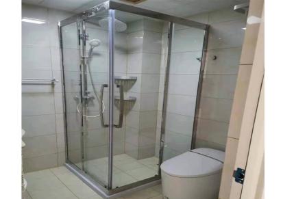 腾越淋浴房隔断 卫生间浴室干湿分离 洗澡间家用淋浴房 厂家定制