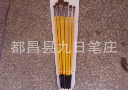 大量销售精美油画笔 马毛 做工精细 考试专用笔