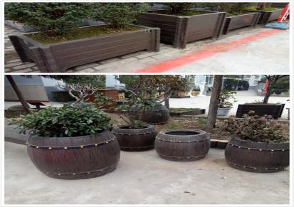柳州水泥仿木垃圾桶生产厂家 款式多种