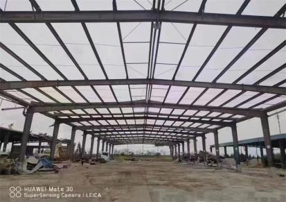 工地42米两连跨大行车房出售 拆除轻钢库房车间 越新钢构