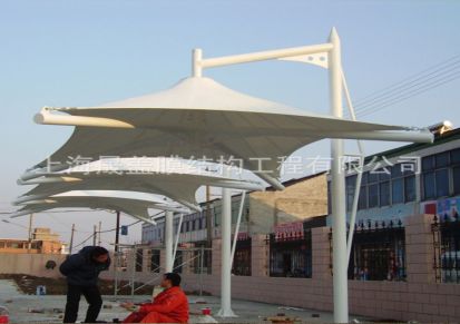 厂家定制膜结构景观伞 公园膜伞 伞形膜结构景观篷 质量好经久耐用