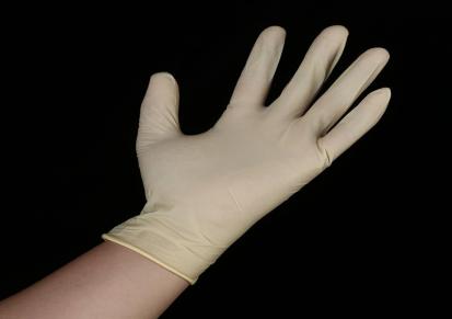 东莞厂家直销 一次性乳胶手套 无粉防护手套 橡胶手套佳创净化