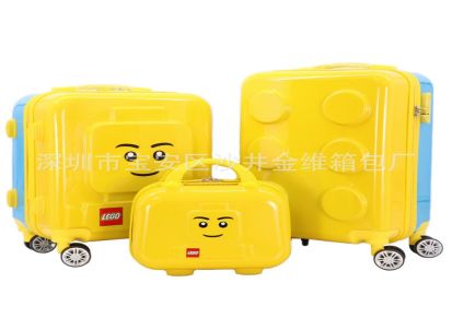 厂家定制批发儿童旅行箱包 卡通手提包 拉杆行李箱尺寸12-18寸