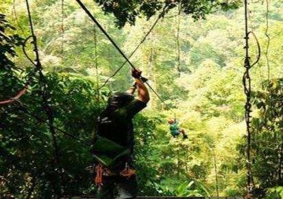 景区亲子探险攀爬攀岩 景区网红丛林穿越 瀚宇游乐项目造价