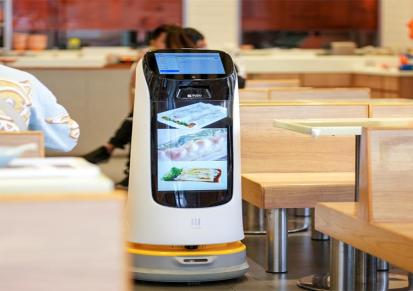 送餐机器人，智能送餐机器人 普渡小葫芦迎宾送餐机器人pd50
