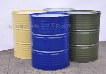 上海包装桶生产厂家供应200L烤漆闭口桶 化工专用铁桶