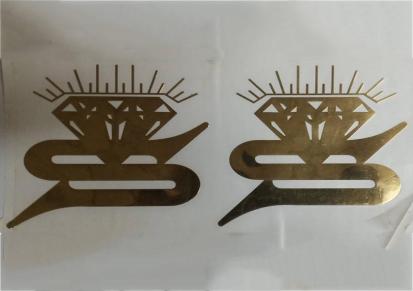 金属logo标贴 电镀超薄金属贴纸 手机金属贴定制