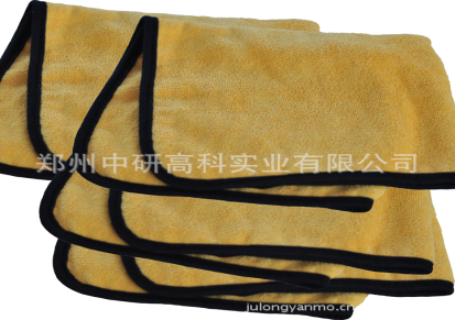 木工、汽车用黄色包边超细纤维毛巾（40*40cm）
