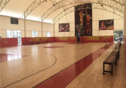 鑫联鑫室内篮球羽毛球场地板 企业运动场馆运动木地板厂家直售