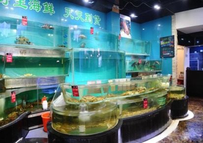 制冷鱼池机安装维修、生鲜店活海鲜养殖鱼池、广州定做海鲜池