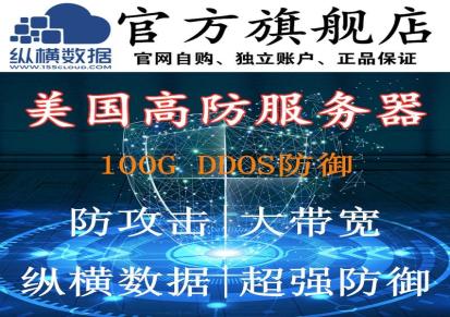美国高防服务器100G防御 CN2高防御DDOS美国防攻击服务器租用-纵横数据