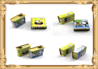 软糖盒 日本牌软糖装铁盒 马口铁盒 糖果盒 方形糖果铁盒 铁盒