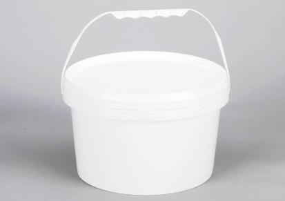 1L2L 5L 8L升PP 圆形塑料桶 化工涂料桶 包装油漆乳胶漆桶密封水桶